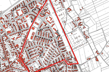 Quartiersabgrenzung Krefeld Fischeln-Wedelstraße