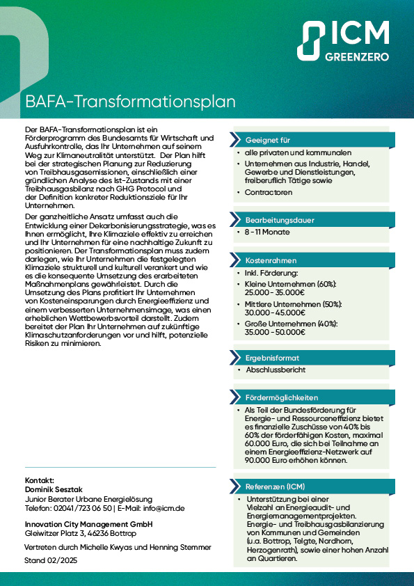 BAFA-Transformationsplan